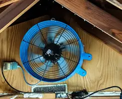 attic fan services with installed attic ventilation fan system in Staten Island, NY